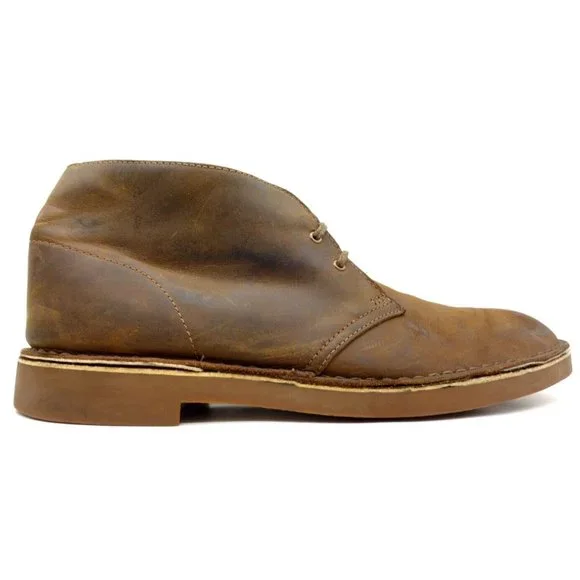 Clarks | Shoes | Clarks Brown Leather Casual Lace Up Chukka  display picture 1